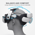 Miniatyrbilde 2 av 5: Justerbart utskiftbart hodebånd Smart VR-briller tilbehør for Meta Quest 3 VR-headset