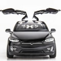 Miniatyrbild 5 av 5: 1/32 Tesla Model X 90d SUV Leksaksbilmodell Gjutna Metall Miniatyr Ljud & Ljus Drag tillbaka 1:32 Samlingspresent För Pojke Barn TESLA MODEL S White