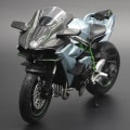 Miniatyrbilde 5 av 5: 1:12 H2 R Motorsykkel Leke Modell i Metall Svart Ninja H2r Motorsykkel Avtakbar Svart