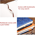 Miniatyrbild 5 av 5: A5 Notebook Journal - Hardcover Executive Notebooks Med Premium Tjockt Papper, College Lined Journal, 8.3\"5.8\", 360 Sidor (grön)