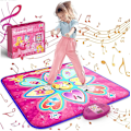 Miniatyrbild 1 av 7: Bästsäljande elektronisk dansmatta för barn, prinsessdansmatta fotpedal spelmatta musikfilt, 7 lägen, flicka pojkleksak