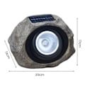 Miniatyrbillede 5 af 5: Solcellelamper udendørs i klippeform, LED, vandtæt solcelle spotlight med justerbar belysningsvinkel, 2 lystilstande, dekorative stenlamper til sti