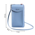 Miniatyrbild 5 av 5: Pu Läder  Blocker Crossbody Mobiltelefon Väska Kompatibel Med Kvinnor Plånbok Handväska