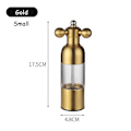 Pikkukuva 2 / 5: Mustapippurimylly Suola Pippurimylly Maustemylly Keittiön luovat vempaimet Pippuri- ja suolamylly Hionta 2024 HOTC5 Gold 17.5cm