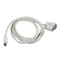 Pikkukuva 2 / 4: DB 9-nastainen 8P Mini Din RS232 latauskaapeli valkoinen 3M PLC DVP-sarjalle - DCPCAB215