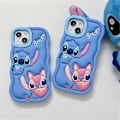Miniatyrbild 5 av 5: iPhone 6/7/8/XR/11/12/13/14/15 Skal, Lilo & Stitch Mjuk Silikon Söt Telefon Skyddande Skal iPhone 11 ProMax