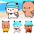 Miniatyrbillede 2 af 5: Bubu og Dudu Panda Plys - Sød Tegneserie Panda Bjørn Dukke Kawaii Stoppet Blød Pude Legetøj Værelse Dekoration Børnedag Gaver Til Børn D