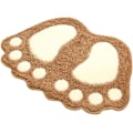 Miniatyrbilde 1 av 5: Bad Tepper Dør Dørmatte Bad Matte-Søt Potefot Toalett Badekar Dusj Antiskli Matte Vann Absorberende Hurtigtørkende Vaskbar Holdbar-40cm x 60cm Beige