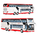 Miniatyrbillede 1 af 5: 1/50 Setra Luksus Bus Legetøjsbil Bilmodel Støbt Miniature Model Tilbage Træk Lyd & Lys Læringsmæssig Samling Gave Til Dreng Børn Double-decker Bus2