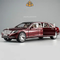Miniatyrbild 2 av 5: 1/24 Maybach S600 Leksaksbil i Metall med Hög Simulation Gjutna Metallleksaker Modeller Fordon för Pojkar Barn Samling Presentbilar Black