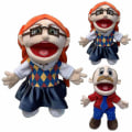 Miniatyrbillede 4 af 5: Jeffy Puppet Blød Plys Legetøj Hånddukke Prank Puppet Med Fungerende Mund B