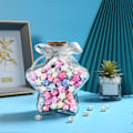 Miniatyrbillede 5 af 5: 540 ark Origami-stjernepapir strimler DIY håndværk Farverige stjerne 8 forskellige stilarter Dekoration foldepapir til kunst og håndværk (Hjerte B)
