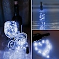 Miniatyrbillede 7 af 7: Flaske Lys, 2M 20 LED Prop Lys til Flasker, Fe Lys Batteridrevet, 6stk LED Flaske Lys til Jul DIY Bord Midtpunkter Dekoration Cool White