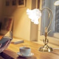 Miniatyrbillede 5 af 5: Blomster Bordlampe Læselampe Sengelampe Vintage Blomster Natlampe Sengelampe Dekoration Stue Soveværelse Rum Belysning Bordlampe Hjem Dekoration GD