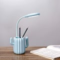 Miniatyrbillede 2 af 5: Skrivebordslampe, genopladelig kaktusformet penneholder læselampe sengebordslampe skrivebordslampe til piger