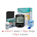 Miniatyrbild 2 av 4: Blodsockermätare Blodglukosmätare Diabetes Testkit Med Teststickor 50 Stycken Blodglukosmätare Diabete Blodsocker Test (xiatian)