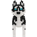 Miniatyrbillede 4 af 5: Micro Dog Building Blocks Mini Pet Building Toy Bricks, 950 stykker Kljm-02 (husky)