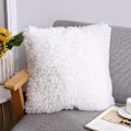 Miniatyrbillede 5 af 6: 3 stk. bløde kunstige pels pudebetræk hjem dekorative firkantede fluffy pudebetræk pudebetræk pudebetræk til stue sofa soveværelse (43 x 43 cm)