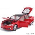 Miniatyrbillede 1 af 5: 1:32 Tesla Model X Model 3 Model S Model Y Legetøjsbil i Metal med Lyd og Lys til Børn (i Æske) Model S Red