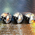 Miniatyrbilde 5 av 5: Discokule Hjelm med Inntrekkbar Visir, Kule Rekvisitter for Nattklubb Silver