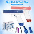 Miniatyrbilde 8 av 9: Elektrisk vannpistol Glock Automatisk vannspredere Barn badeleker Strandleker - pink