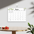 Miniatyrbilde 4 av 5: Veggkalender 2024-2025, juli 2024- desember 2025, 18 måneders kalender, 14,8\" x 11,5\" stor veggkalender 2024 for hjem eller kontor
