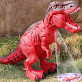 Miniatyrbild 5 av 5: Simulerad djur T-rex leksak elektrisk kan lägga ägg rör huvudet medan den gör rytande ljud dinosaurie leksaker brown