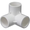 Miniatyrbillede 1 af 4: 3-vejs PVC-fitting PVC-rørforbindelser, tredimensionelle fittings, møbelforbindelser, drivhusramme (32mm,4stk) (hy)