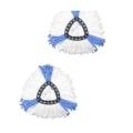 Miniatyrbillede 4 af 5: Reservedele egnet til O- Swivel Triangular Mop Mikrofiber Rengøring Mop Klud