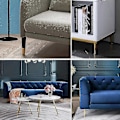 Miniatyrbillede 3 af 5: Sæt med 4 Møbelben, Tilt Sofa Ben, Bordben Skab Ben Sengeskab Metal Ben, Til Kaffeborde, Skabe Og Sofaer, Belastningsevne 300kg gold black 10cm