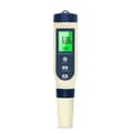 Multifunktions-PH-mätare (pH/salthalt/EC/TDS/temp), 5-i-1 elektronisk pH-mätare med automatisk temperaturkompensation, pool-PH
