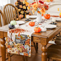 Miniatyrbilde 4 av 5: (13\" x 72\") Høstløper, Høstdekorasjoner Buffalo Plaid Truck Høstløper for Bord Sesongmessige Blad Høst Thanksgiving
