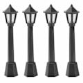 Miniatyrbilde 1 av 3: Generisk 4 stk Mini Gatelykt Stolpe Modell Toglampe Stolpe Lys-X71-