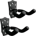 Gitarrväggfäste Hängare 2-pack, Metallgitarrhängare med Skruvar, Gitarrfäste med Skyddande Svamp, Gitarrhållare Stativ Passar för Bas/Gitarr-XF31-