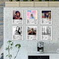 Miniatyrbilde 2 av 3: Taylor Swift Plakat Folklore Album Reputation Plakat Musikkalbum Swiftie Utstyr Plakat For Rom Estetisk Lerret Veggkunst Soverom