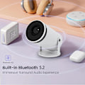 Miniatyrbild 7 av 8: 4K-projektor - Android 11, 5G Wi-Fi, Bluetooth - 150 ANSI