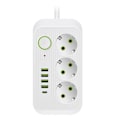 Pikkukuva 1 / 5: Vit 2M EU-pistoke Multi-Standard Pistokke Jatkojohto Virtapalkki USB Type-C Pikalatauksella Verkko DB