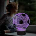 Pikkukuva 3 / 5: Jalkapallo yövalot lapsille 3D illuusio jalkapallovalot 16 LED-X71-