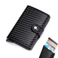 Miniatyrbillede 1 af 2: Kulfiber Sort RFID Kortholder - Maksimal Beskyttelse til 5 Kort - X72 -