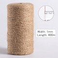 Miniatyrbillede 2 af 6: 400 m jutesnor Naturlig håndværkssnor 1 mm snor Havesnor Jutesnor til DIY Havebilleder Planter Håndværk-X72-