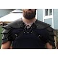 Miniatyrbillede 1 af 5: Betterlifefg - Middelalderlig Viking Læder Dobbelt Axelrustning Steampunk Vintage Læder Sele Retro Spartacus Kriger Gladiator Læderrustning