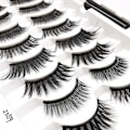 Pikkukuva 6 / 10: 10 Paria Magneettisia Ripsiä Eyeliner-Neste & Pinsetit Setti-FQ1- Set 2-Thick