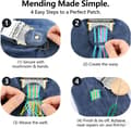 Miniatyrbilde 4 av 6: Complete Darning Loom With 14 Hooks, Premium Darning Mushroom, Full Darning Kit For Repairing Socks, Sweaters, Jeans, Includes 50 Colors Thread, Needles