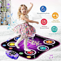 Miniatyrbilde 4 av 5: Dansmatte for barn 3 4 5 6 7 8 9 10+ år med Bluetooth, musikkdansmatte med 6 opplyste piler, elektroniske dansmatteleker med 5 spillmoduser