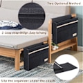 Miniatyrbilde 4 av 4: Nattbord Caddy, Filt Nattbord Oppbevaringsorganisator Hjem Madrass Sofa