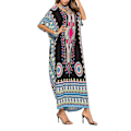 Miniatyrbillede 5 af 5: Etnisk Print Løs Kaftan Sommer Lang Nederdel-X71-
