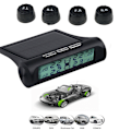 Miniatyrbillede 7 af 7: Trådløst dæktryksovervågningssystem TPMS-monitor HD digital LCD-display automatisk alarmværktøj trådløst med 4 eksterne sensorer justerbar skærm