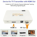 Miniatyrbild 5 av 6: HDMI till RF koaxialadapterboxsändare med fjärrkontroll