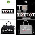 Miniatyrbilde 4 av 5: Canvas Tote Bag for kvinner - Tykk canvasveske med glidelås og skulderstropp for arbeid, skole, reise og shopping-X72-