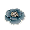 Miniatyrbillede 1 af 2: Specialformet blomstermåtte Bauhinia blå lotus gulvmåtte badeværelse absorberende skridsikker måtte stue soveværelse toilet fodmåtte, 60*60CM-FQ2-